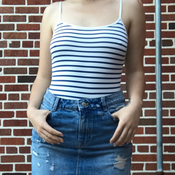 Striped Bodysuit - Picture 2 of 3